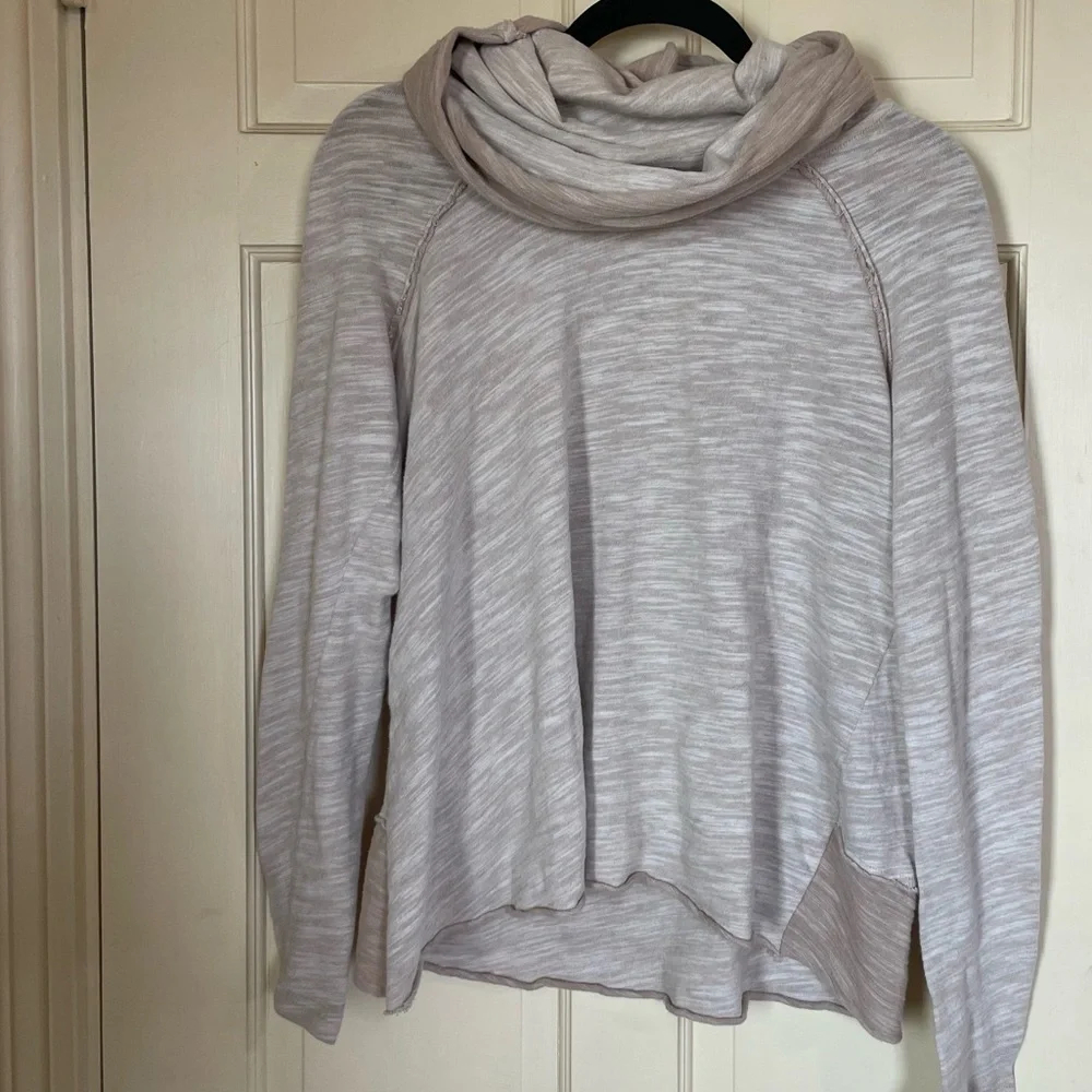 Free People Beach One Body Cocoon Cowl Neck Oversized Sweater/Top  One Size Tan - Picture 8 of 10